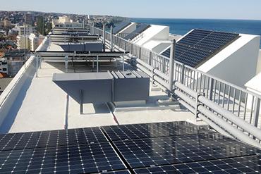 Điện mặt trời hòa lưới đặt sân thượng